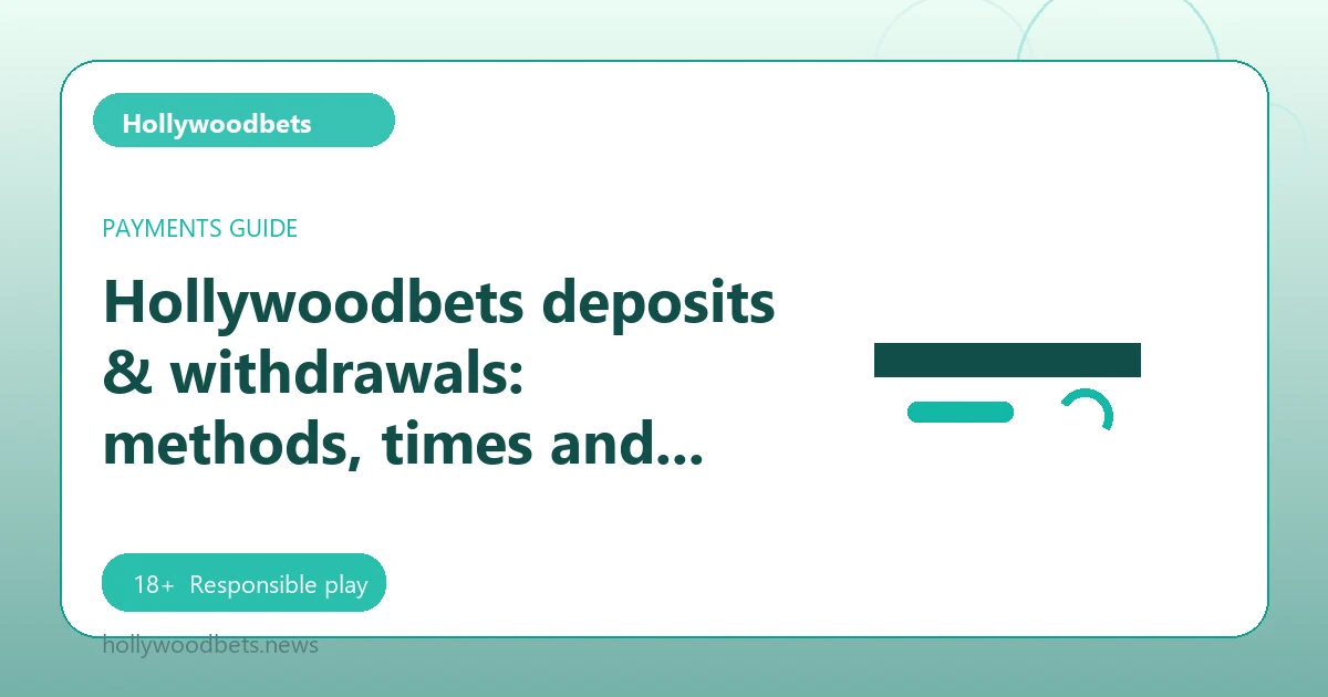 Hollywoodbets deposits & withdrawals: methods, times and limits - Hollywoodbets guide